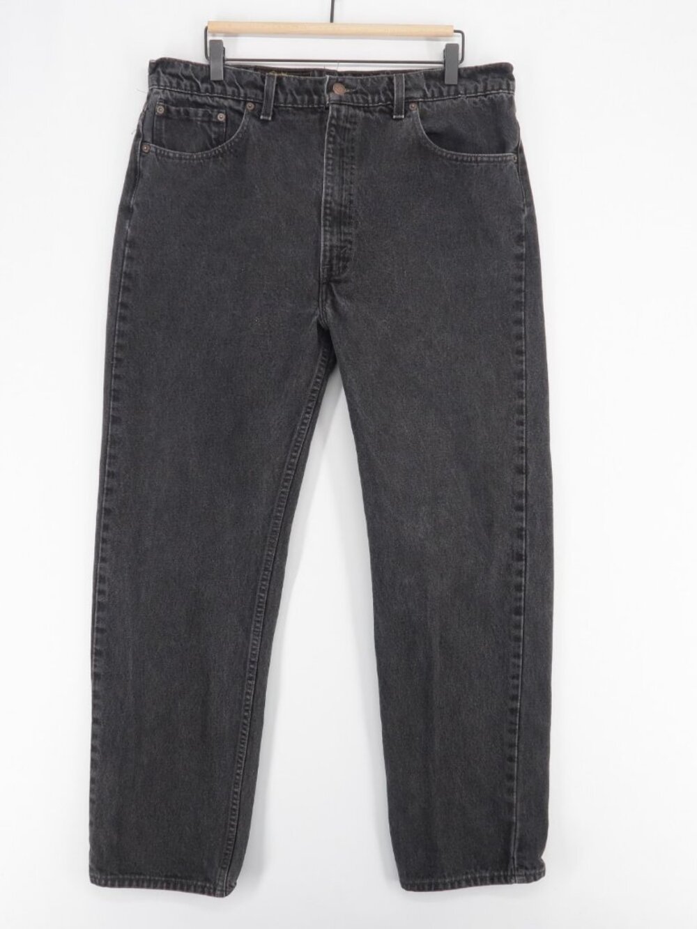 Vintage Levis 505 Jeans Mens 40x30 Black Regular Fit Straight Leg Denim USA 90s